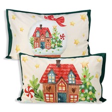 Pair Christmas Village I Love