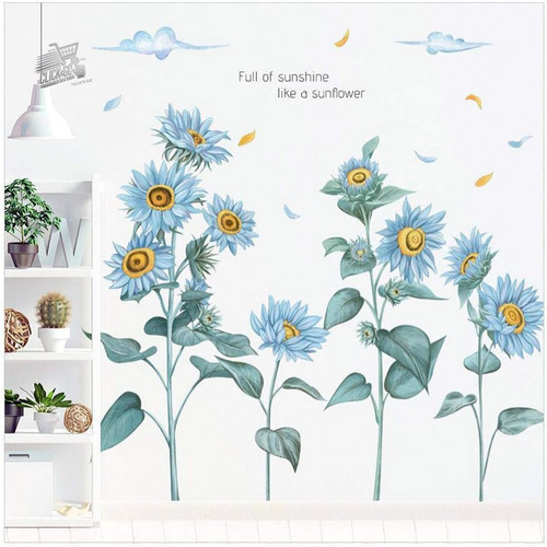 Adesivi murali fiori girasoli - adesivi,