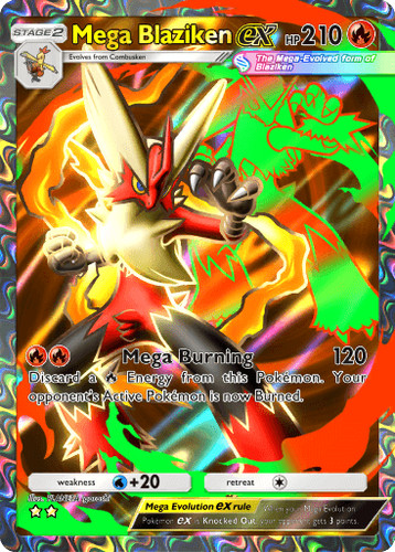 Mega blaziken full - ex,