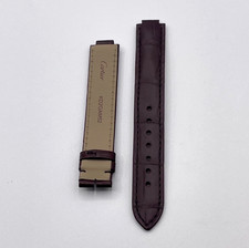 Cartier Ballon Bleu cinturino orologio pelle alligatore marrone KD2GAM52 14/14mm