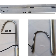 RAFFIO IN ACCIAIO PESCA TONNO CERNIA TRAINA MONO PEZZO CM. 150 MARE