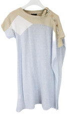 Tricot Chic Abito Donna US 10 Girocollo Manica Corta Maglia Ginocchio Lunghezza