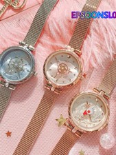 Card Captor Sakura Cosplay Orologio da Polso Orologio al Quarzo Ragazze Gioielli Regalo Nuovo Con Scatola