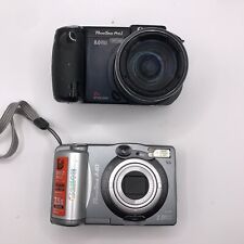 Canon PowerShot Pro1 And PowerShot A40 Digital Camera Black Silver Tested