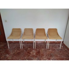 Set di 4 sedie impilabili con