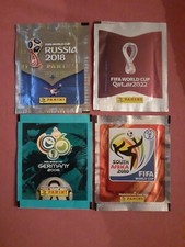  QUATTRO BUSTINE SIGILLATE  FIGURINE CALCIATORI PANINI MONDIALI 2006/2010-18-22