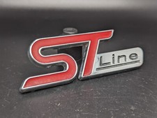 FORD ST LINE LOGO METALLO EMBLEMA FREGIO STEMMA SCRITTA TARGHETTA BADGE TARGA