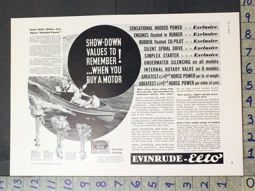 1934 barca evinrude elto - barca,