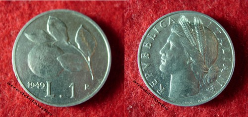 Italia lira 1949 - italia,