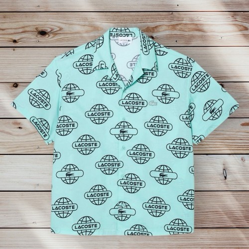 Camicia lacoste globe - lacoste, stampa