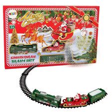 NATALE TRENO Babbo Natale Trenino Movimento Binari di plastica 19 pz Christmas
