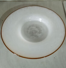 vintage grande centro tavola porta vaso piatto in vetro bianco