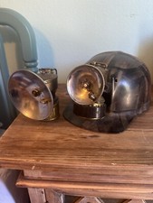 Antico casco minatori carbone