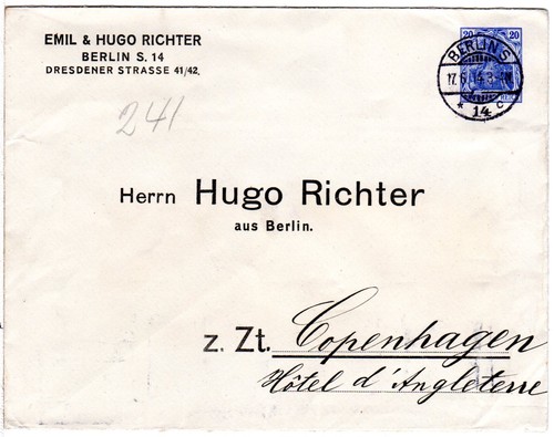 1914 busta completa - dr, 1914,