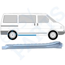 VW VOLKSWAGEN TRANSPORTER T4 1990- DAVANZALE PORTA SCORREVOLE CON GUIDA RULLO