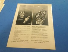 PUBBLICITA'  1964 OROLOGIO RADO-TICIN CAPTAIN COOK ADVERT  WERBUNG 