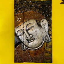 Quadro Buddha Tavola Legno In