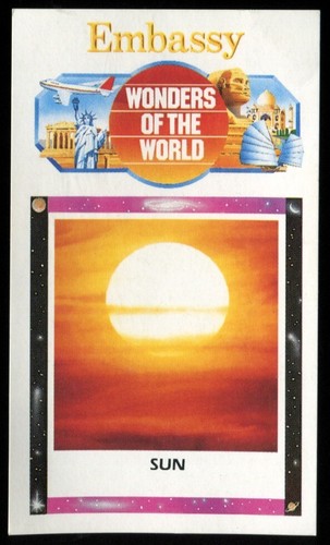 Tobacco card embassy wonders - card,,