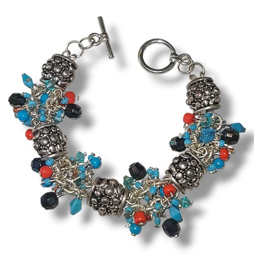 Bracciale vintage tono argento - vintage,