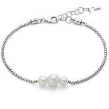 Bracciale Miluna Donna Argento 925 Tre Perle _PBR3616