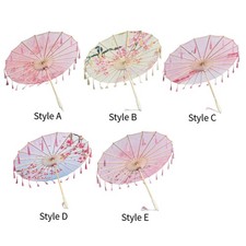 Ombrello di carta oleata fatto a mano, parasole orientale in carta oleata