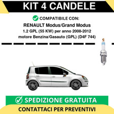 KIT 4 CANDELE per RENAULT
