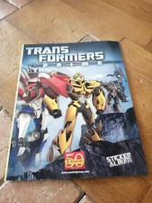 TRANSFORMERS PRIME ALBUM FIGURINE PANINI con 15 figurine attaccate anno 2011