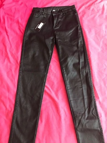 Women black leather wet - women,
