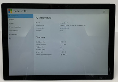 Microsoft surface pro i5 - 7,