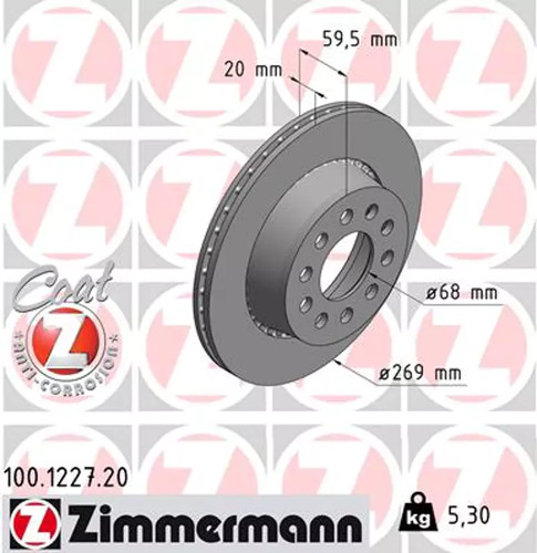 Set freni disco zimmermann - disco,