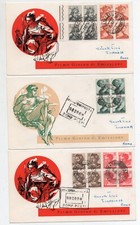 Serie MICHELANGIOLESCA in QUARTINA su Buste FDC 1° Giorno - Italia - ANNO 1961