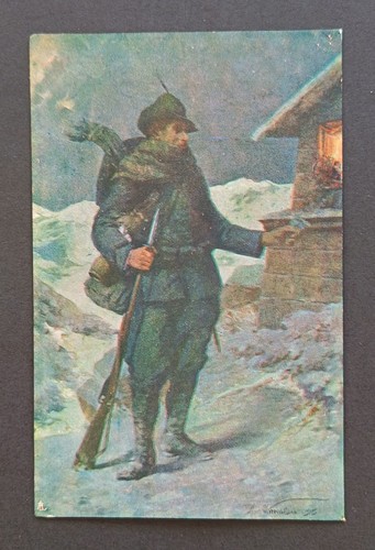 Cartolina alpino offerta 1ww - alpino,