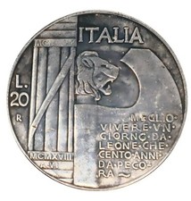 Medaglia/Moneta  Duce "Meglio vivere un giorno da Leone"  Replica Vintage