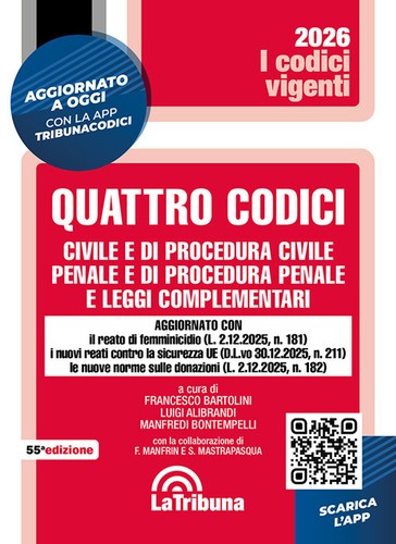 Quattro codici civile - codici., di
