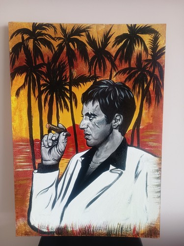 Dipinto ritratto pacino - ritratto, al