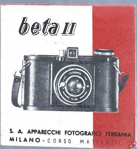 Ferrania beta istruzioni - ii,