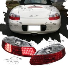 COPPIA FANALI LUCI POSTERIORI ROSSO-CHIARO LED PER PORSCHE BOXSTER 986 96-04
