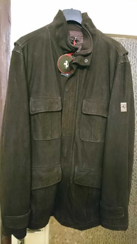Giacca pelle ferrari - in,