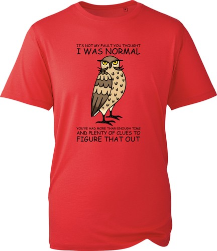 Shirt unisex gufo slogan - unisex,