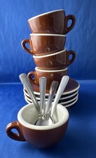 4 tazzine/piattini/cucchiai