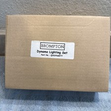 Kit faro e fanale posteriore Brompton Dynamo per bici con portapacchi posteriore - 6V 3W