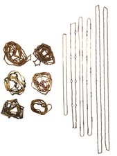 6 COLLANE IN METALLO CM 80 - 150  BIGIOTTERIA ACCESSORI VINTAGE ANNI 70/90