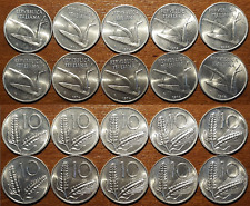 [MREP0118S] REPUBBLICA ITALIANA[Gig.249] 10 LIRE [Al] 1974 Lotto 10 monete FDC