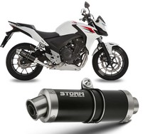 Scarico storm mivv nero - scarico,