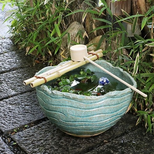 Shigaraki ware lavabo tsukubai - shigaraki,