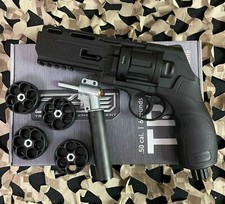 NUOVO T4E .50 Cal TR50 revolver paintball con valvola di aggiornamento 11 Joule - nero