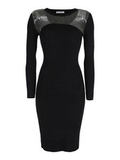 Solada Abito donna a tubino in maglia con strass