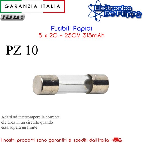 Fusibili rapidi 250v - rapidi,