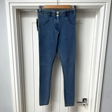 Pantaloni Freddy WR.UP Jeggings Donna XS Blu Elasticizzati Skinny Shaping Tecnologia