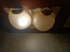 Coppia Di Applique Anni 70 In Vetro Di Murano modello spirale